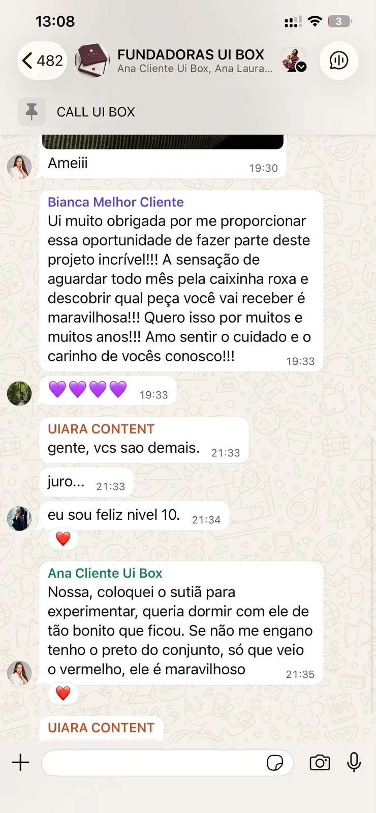 O carinho de cada caixa e a descoberta de novas peças.